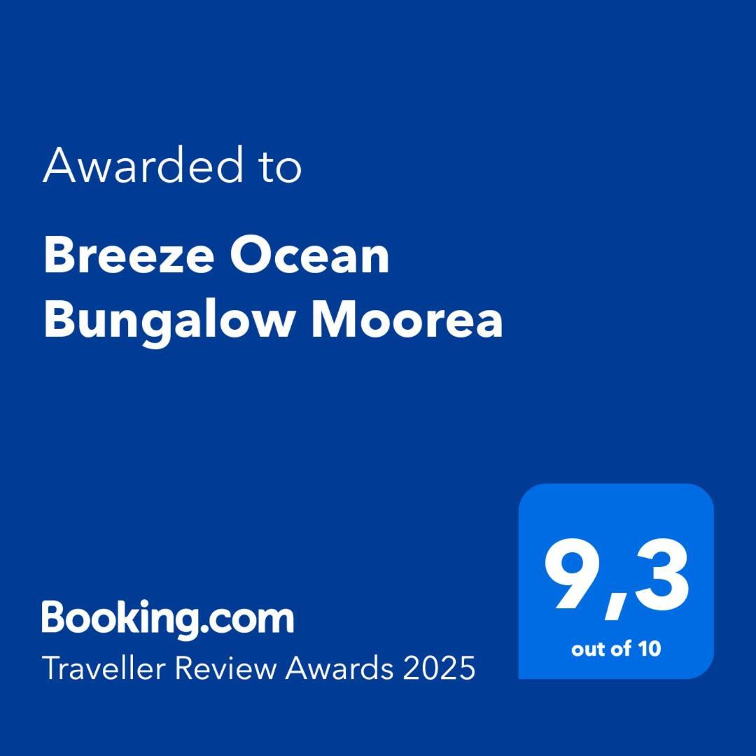 Breeze Ocean Bungalow Moorea Luaran gambar